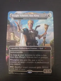 MTG Dwight Schrute, Hay King - Heliod, Sun-Crowned (Foil) Secret Lair The Office - Image 1