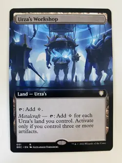 Urza’s Workshop *Non-Foil* EXT ART MTG NM/MT Commander Excl. BRO Combined Ship - Image 1