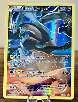 Pokemon Black Kyurem XY80 Full Art Black Star Promo Holo TCG Card 2015 LP - Image 2