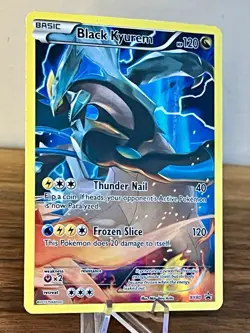 Pokemon Black Kyurem XY80 Full Art Black Star Promo Holo TCG Card 2015 LP - Image 3