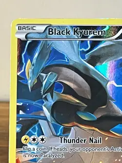 Pokemon Black Kyurem XY80 Full Art Black Star Promo Holo TCG Card 2015 LP - Image 4