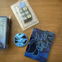 Pokemon Phantasmal Flames ETB Mega Charizard Card Sleeves (x4) SEALED + Extras - Image 4