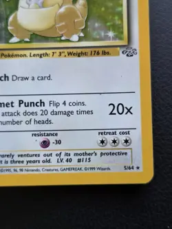 Pokemon TCG Kangaskhan Jungle 5/64 Holo Unlimited Holo Rare - Image 4