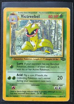 Pokemon Victreebel 30/64 Non Holo Jungle Unlimited - Image 1