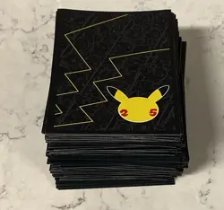 Pokemon TCG Celebrations 25th ETB Exclusive Card Sleeves 175 Count EUC Used - Image 1