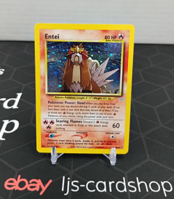 Entei Neo Revelation 6/64 Holo Rare MP Unlimited Pokemon Card T1 - Image 1