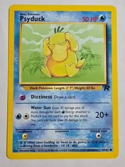 Psyduck 65/82 Common Team Rocket Pokemon NM - Image 1