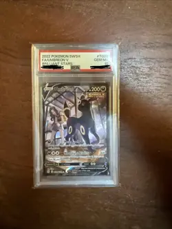 PSA 10 Umbreon V TG22/TG30 Pokemon Sword Shield Brilliant Stars Trainer Gallery - Image 1