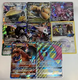 Pokemon Mixed Jumbo Card Lot GX Promo Collection 8 Holo Jumbos 2017-2019 Variety - Image 1