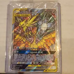 Pokemon TCG Moltres & Zapdos & Articuno GX SM210 SM Full Art Holo Promo TAG TEAM - Image 1
