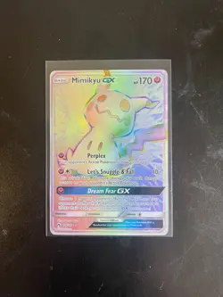 Mimikyu GX 226/214 - Pokemon TCG Lost Thunder Hyper Rare 2018 Holo - M/LP Card - Image 1