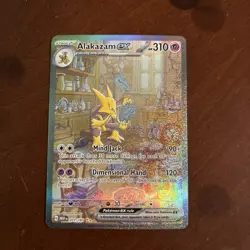 Pokemon Cards, english, Alakazam ex 201/165 Sv: Scarlet & Violet 151 Holo - Image 1