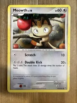 Meowth - 114/147 - Common MP, English Pokemon Supreme Victors - Image 1