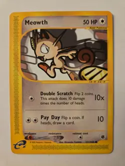 Pokemon Meowth 121/165 - Expedition Base Set - Image 1