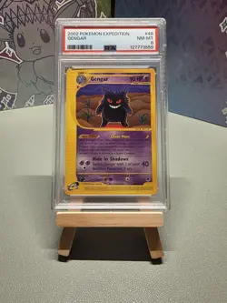 Pokemon Expedition Gengar Card 48/165 Non Holo PSA 8 TCG 2002 - Image 1