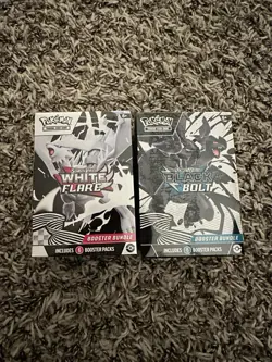Pokemon TCG Scarlet & Violet White Flare & Black Bolt Booster Bundle - Image 1