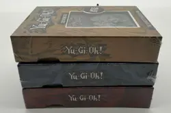 Auction #1 Yu-Gi-Oh! Egyptian Gods Set Embossed Metal Cards /5000 Sealed - Image 2