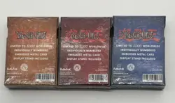 Auction #5 Yu-Gi-Oh! Egyptian Gods Set Embossed Metal Cards /5000 Sealed - Image 2