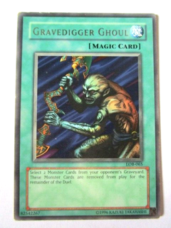 Yugioh! Gravediger Ghoul Lob-065 Rare Unlimited Moderate Play!! - Image 1
