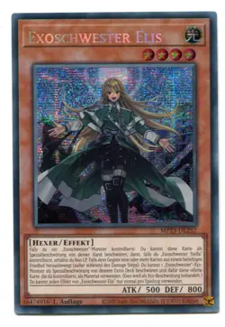 Yu-Gi-Oh! Exoschwester Elis Prismatisch Secret Rare MP23-DE252 - Image 1