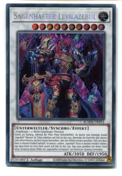 Yu-Gi-Oh! Sagenhafter Levilazebul Secret Rare BLMM-DE014 - Image 1