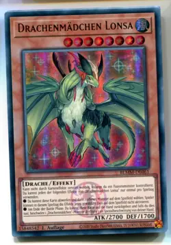 Yu-Gi-Oh! Drachenmadchen Lonsa Ultra Rare BLMM-DE061 - Image 1