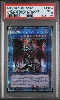 PSA 9 - Red-Eyes Dark Dragoon - QCAC-JP084 Quarter Century Secret Yu-Gi-Oh! JP - Image 1