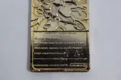 Vintage Pokemon Limited Edition 1999 Charizard 23K Gold Plated Trading Card BK - Image 4