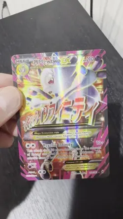 Pokemon M Mega Mewtwo EX Ultra Rare Holo TCG Card 160/162 English - Image 2