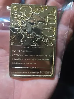 1999 Pokemon Burger King Charizard 23K Gold Plated Trading Card with COA - Image 3