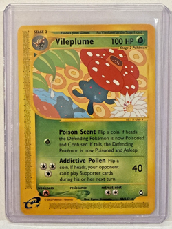 Pokemon Card Vileplume 43/147 Aquapolis Rare Non Holo - LP+ - Image 3