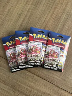 Lot of 4 Pokemon TCG Mystery Pack with 1 Foil Card Guaranteed 2024 Sealed - Image 1