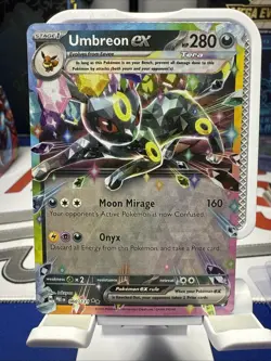 Pokemon TCG Umbreon EX 60/131 Double Rare Holo Card Prismatic Evolutions - Image 1