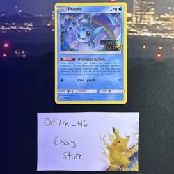 Pokemon Phione SM220 Prerelease Cosmic Eclipse Promo Card MINT RARE SOUGHT AFTER - Image 1