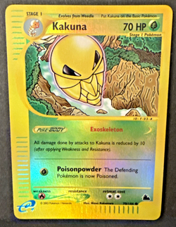 Kakuna - 70/144 - Pokemon Skyridge Reverse Holo Rare Card - NM - Image 1