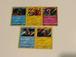 Pokemon Detective Pikachu Holo Basic Card Lot Psyduck Snubbull 5 Cards 2019 - Image 1