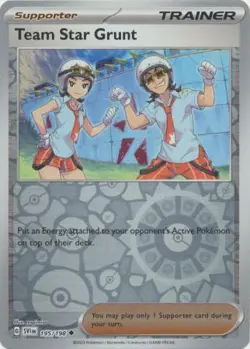 Team Star Grunt 195/198 Reverse Holo | Scarlet & Violet | Pokemon Card - Image 1