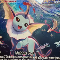 Vaporeon VMAX SWSH182 Jumbo Cards Holo - Image 4