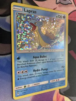 Lapras - 5/12 - Exclusive Sparkle Holo McDonald's 2019 - Pokemon TCG Card MP-HP - Image 2