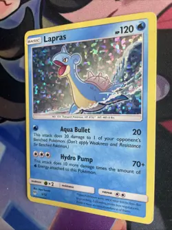 Lapras - 5/12 - Exclusive Sparkle Holo McDonald's 2019 - Pokemon TCG Card MP-HP - Image 3