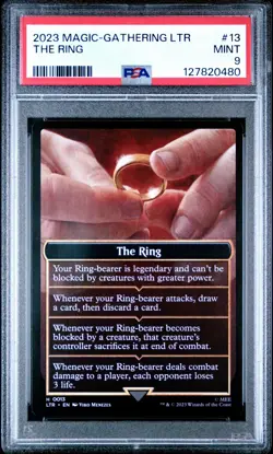 MTG The Ring #13 PSA 9 - Lord of the Rings LTR - Magic Card - Mint Slab - Image 1
