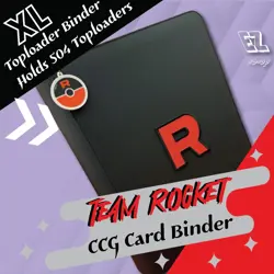 Team Rocket Toploader Binder • 9 Pocket CCG Card Binder • Holds 504 Toploaders - Image 1