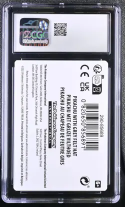 CGC 10 - Pikachu Grey Felt Hat SVP075 Van Gogh Insert Card - Pokemon - Image 2