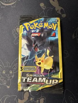 Pokemon Team Up 3 Card Factory Sealed Booster Pack - HEAVY 7.82 - Image 2
