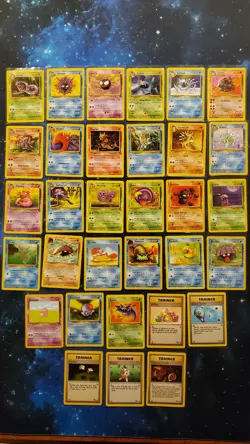 Complete Uncommon/Common Card Bundle - Fossil Unlimited - 32 Cards - LP/NM! - Image 1