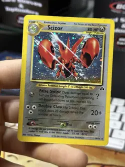 Scizor 10/75 Neo Discovery 2001 Holo Rare WOTC Pokemon Card TCG - Image 3