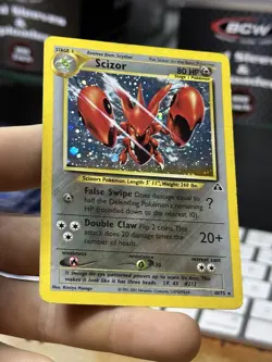 Scizor 10/75 Neo Discovery 2001 Holo Rare WOTC Pokemon Card TCG - Image 5
