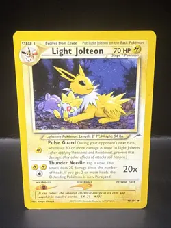Pokemon TCG Light Jolteon Neo Destiny Card 48/105 Unlimited Uncommon - Image 1