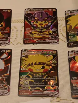 6Pikachu Pokemon Card Holo GX VSTAR VMAX GX EX Cosplay Art - Image 3