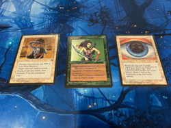 3 Card Lot of NM Homelands MTG Error Cards - Large Factory Crimps Top Edge Magic - Image 1